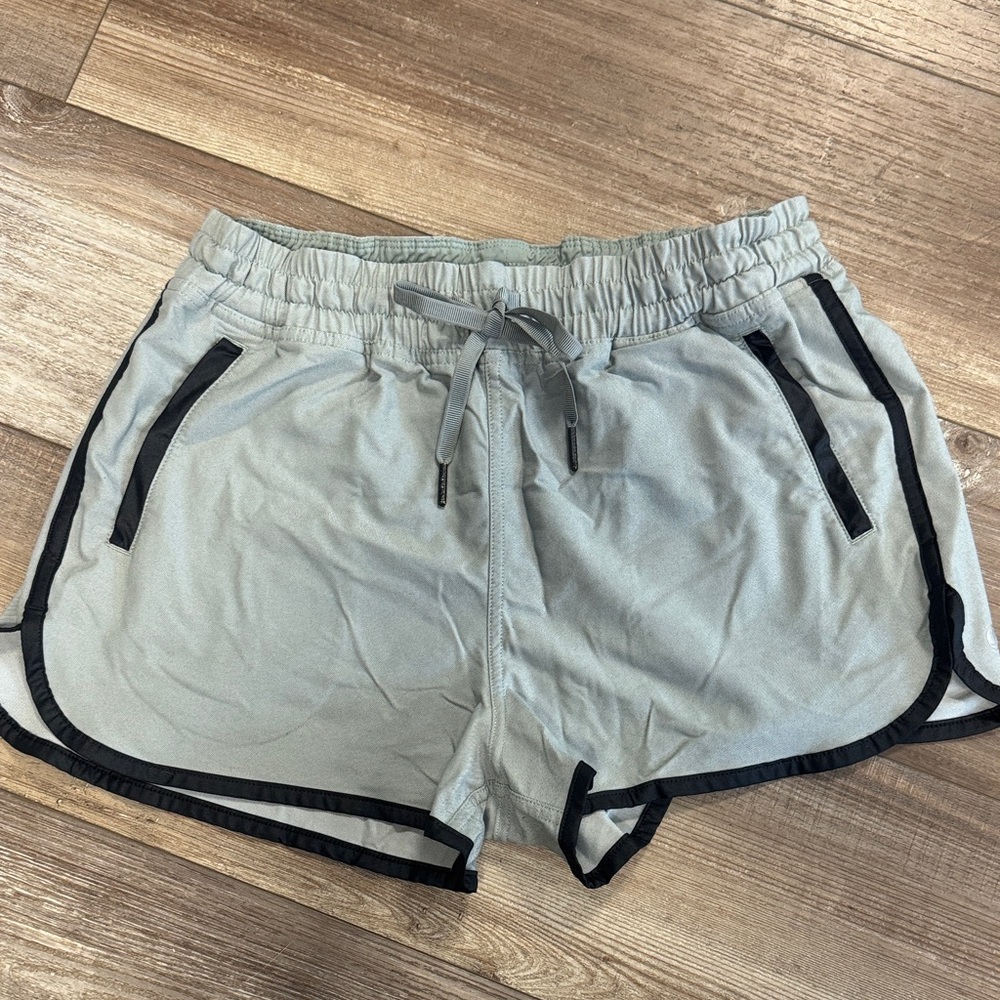 Lululemon Athletica Gray Athletic Shorts with Black Trim